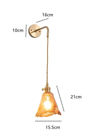 Celako™ Ambric Wall Light | Copper Bedroom Lighting
