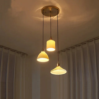 Celako™ Lumira Pendant Light | Ceramic Dining Room Lighting