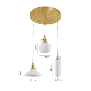 Celako™ Lumira Pendant Light | Ceramic Dining Room Lighting