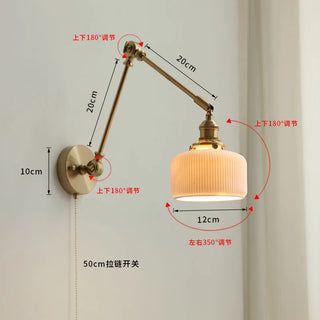 Celako™ Kensai Wall Light | Copper Bedside Lighting