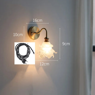 Celako™ Liliope Wall Light | Copper Bedroom Lighting
