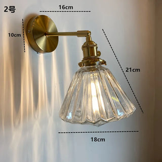 Celako™ Vitrus Wall Light | Glass Bedroom Lighting