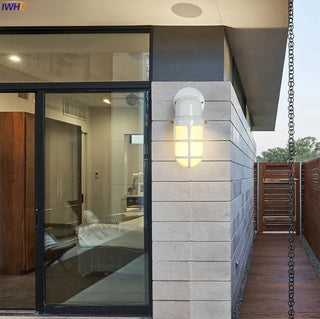 Celako™ Temparo Wall Light | Brushed Nickel Outdoor Lighting