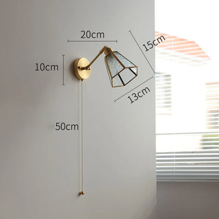Celako™ Verdana Wall Light | Glass Bedroom Lighting