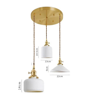 Celako™ Cervia Pendant Light | Ceramic Dining Room Lighting