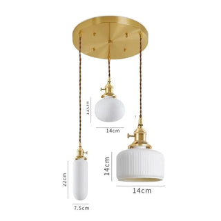 Celako™ Cervia Pendant Light | Ceramic Dining Room Lighting