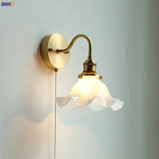 Celako™ Lunaire Wall Light | Glass Bedroom Lighting