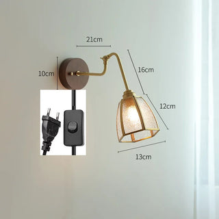 Celako™ Vercor Wall Light | Copper Bedside Lighting