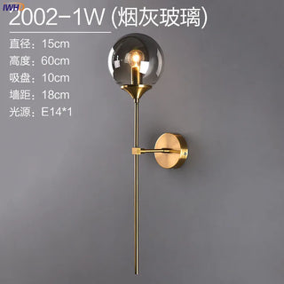 Celako™ Orbela Wall Light | Glass Bedside Lighting