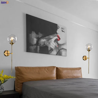 Celako™ Orbela Wall Light | Glass Bedside Lighting