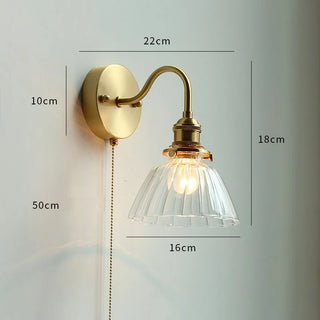 Celako™ Lunaire Wall Light | Glass Bedroom Lighting
