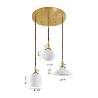 Celako™ Cervia Pendant Light | Ceramic Dining Room Lighting