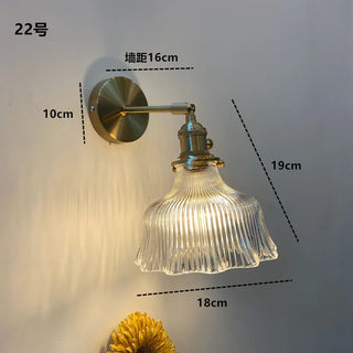 Celako™ Vitrus Wall Light | Glass Bedroom Lighting