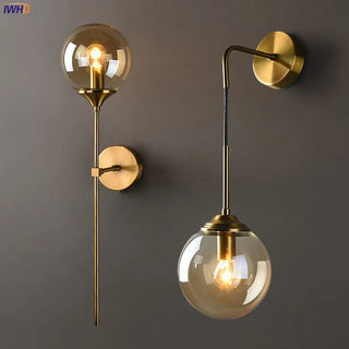 Celako™ Orbela Wall Light | Glass Bedside Lighting