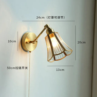 Celako™ Lunaire Wall Light | Glass Bedroom Lighting
