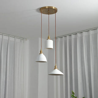 Celako™ Lumira Pendant Light | Ceramic Dining Room Lighting