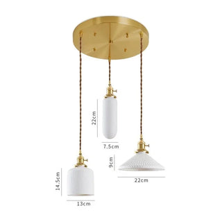 Celako™ Cervia Pendant Light | Ceramic Dining Room Lighting