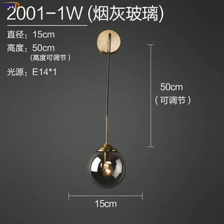 Celako™ Orbela Wall Light | Glass Bedside Lighting