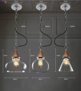 Celako™ Vetrino Pendant Light | Glass Dining Room Lighting