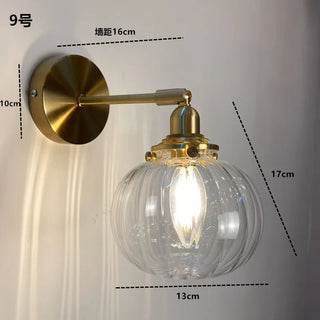 Celako™ Vitrus Wall Light | Glass Bedroom Lighting