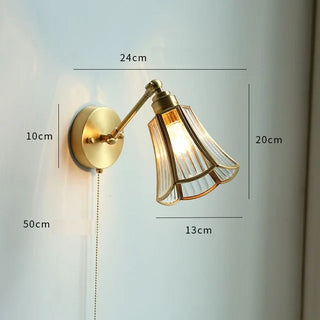 Celako™ Auravit Wall Light | Copper Bedroom Lighting