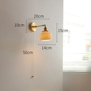 Celako™ Verdana Wall Light | Glass Bedroom Lighting
