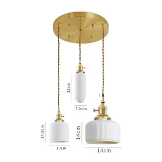 Celako™ Lumira Pendant Light | Ceramic Dining Room Lighting