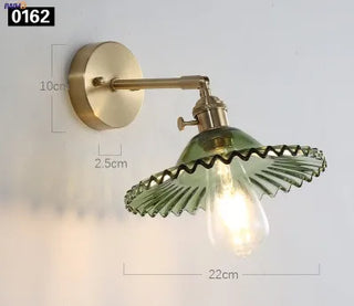 Celako™ Cuvare Wall Light | Copper Glass Bedroom