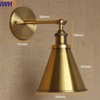 Celako™ Ormelo Wall Light | Vintage Iron Bedroom Lighting