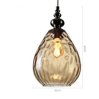 Celako™ Lunora Pendant Light | Glass Dining Room Lighting
