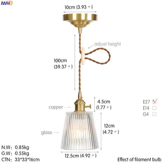 Celako™ Vitruna Pendant Light | Copper Dining Room Lighting