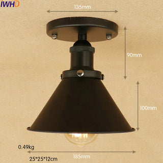 Copper Edison LED ceiling Light Fixtures Loft Style Industrial Vintage Ceiling Lamp Lights Plafonnier Luminaira Lampara Techo