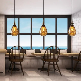 Celako™ Lunora Pendant Light | Glass Dining Room Lighting