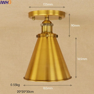 Copper Edison LED ceiling Light Fixtures Loft Style Industrial Vintage Ceiling Lamp Lights Plafonnier Luminaira Lampara Techo