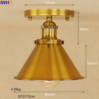 Copper Edison LED ceiling Light Fixtures Loft Style Industrial Vintage Ceiling Lamp Lights Plafonnier Luminaira Lampara Techo