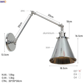Celako™ Rivelo Wall Light | Iron Bedroom Lighting