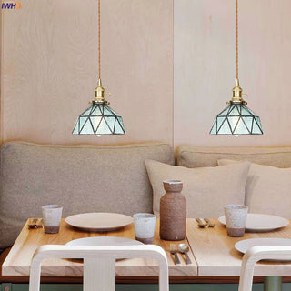 Celako™ Cuprine Pendant Light | Copper Glass Bedroom Lighting