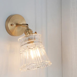 Celako™ Orbica Wall Light | Copper Glass Bedroom Lighting