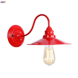 Celako™ Rubigo Wall Light | Red Metal Vintage Loft Retro Industrial Bedroom Lighting