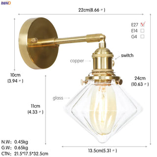 Celako™ Aurius Wall Light | Copper Bedroom Lighting
