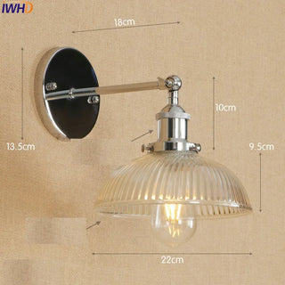 Celako™ Arculo Wall Light | Antique Brass Loft Retro Industrial Bedroom Lighting