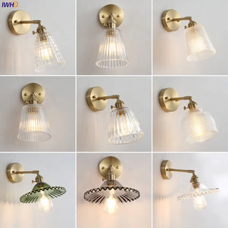 Celako™ Cuvare Wall Light | Copper Glass Bedroom