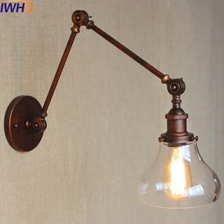 Celako™ Cantil Wall Light | Vintage Glass Bedroom Lighting