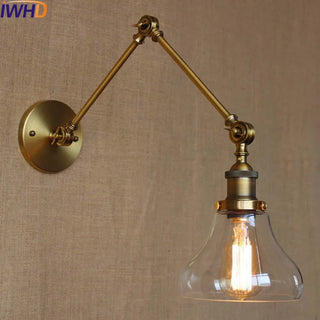 Celako™ Cantil Wall Light | Vintage Glass Bedroom Lighting