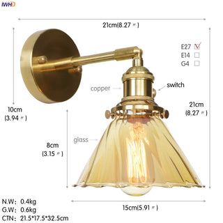 Celako™ Aurius Wall Light | Copper Bedroom Lighting