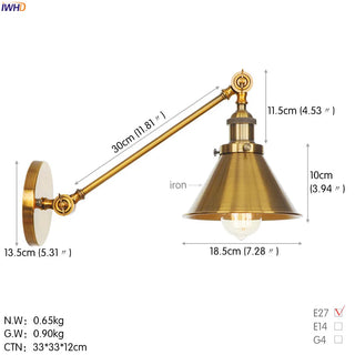 Celako™ Cadenza Wall Light | Industrial Bedroom Lighting