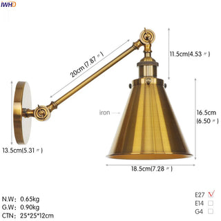 Celako™ Cadenza Wall Light | Industrial Bedroom Lighting