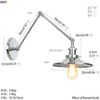Celako™ Arclis Wall Light | Iron Bedroom Lighting