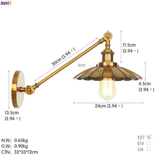 Celako™ Cadenza Wall Light | Industrial Bedroom Lighting