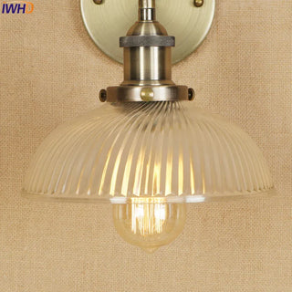 Celako™ Arculo Wall Light | Antique Brass Loft Retro Industrial Bedroom Lighting